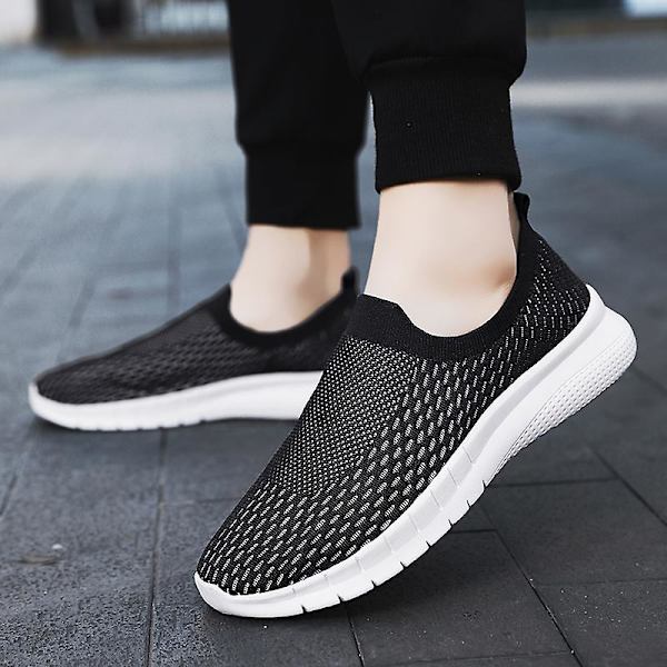Herrsneakers Ultralätt andas löparskor Fr28270 BlackWhite 41