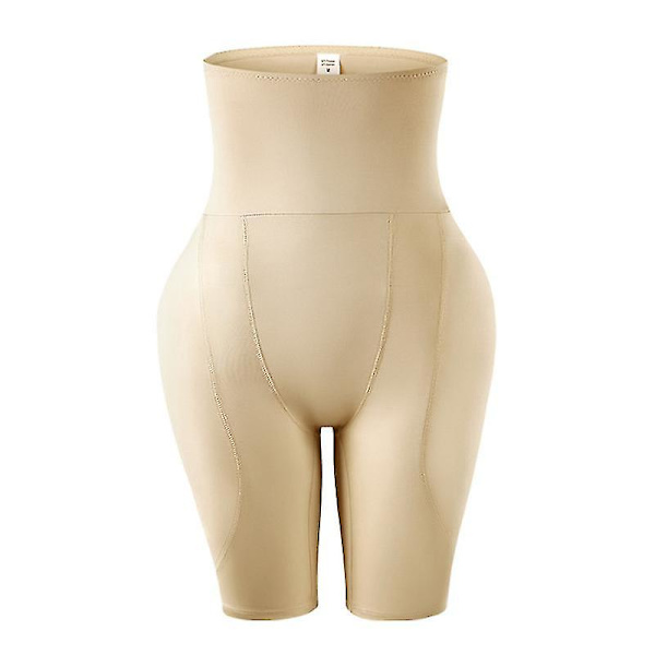 Shapewear Vadderad Butt Lifter Trosor High Waist Trainer För Kvinnor Magkontroll Kroppsformare Höftförstärkare Lår Slim BEIGE 6XL