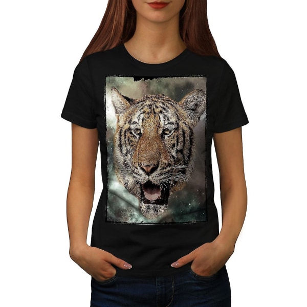 Tiger Beast Eye Women Blackt-shirt S