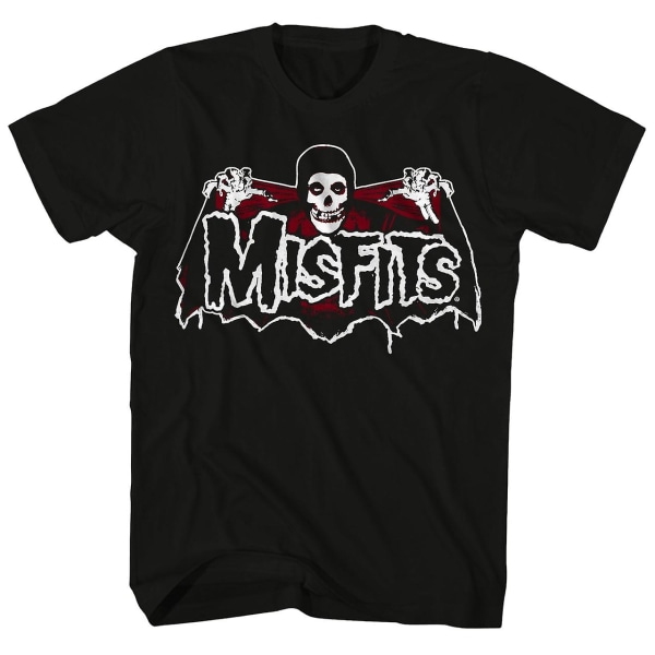The Misfits T-shirt Batfiend Skull And Wings Logo The Misfits Shirt S