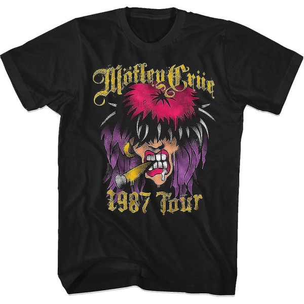 87 Tour Motley Crue T-shirtkläder L