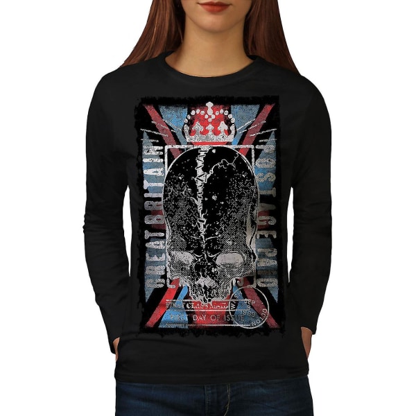 Great Britain Queen Långärmad T-shirt för kvinnor M