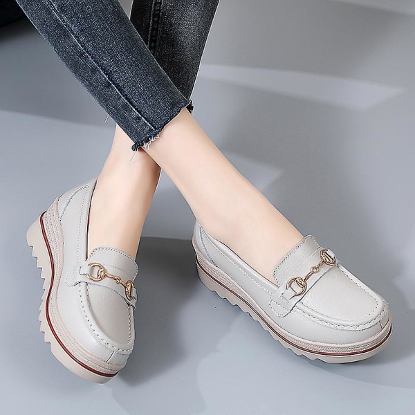 Damer Casual Mode Skor Loafer Skor Mamma Skor 3Ap7078 Gray 41