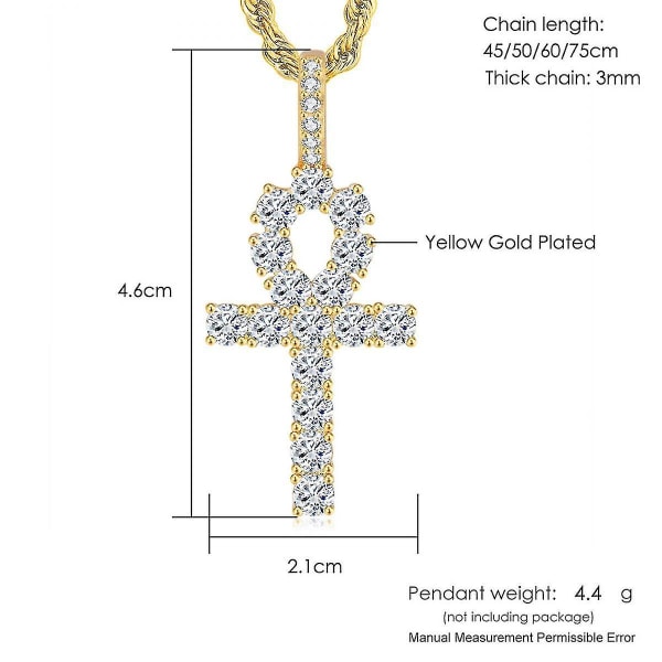 14k guldpläterad korshalsband för kvinnor | Korshänge | Guldhalsband för kvinnor golden white