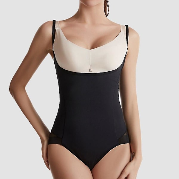 Body Kvinnor Shapewear Kroppsformare Med Cup Kompression Kroppar Magslida Waist trainer Reductive Slimming Underkläder,beige