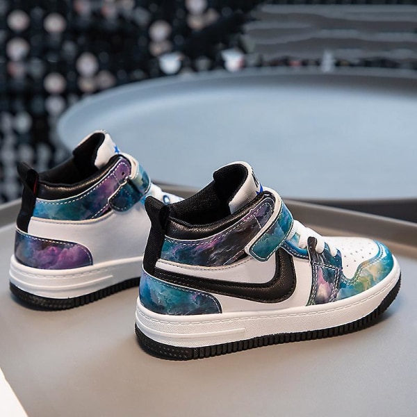 Sneakers för barn Mode Löparskor Flickor Sportskor som andas Yj8807 Blue 26