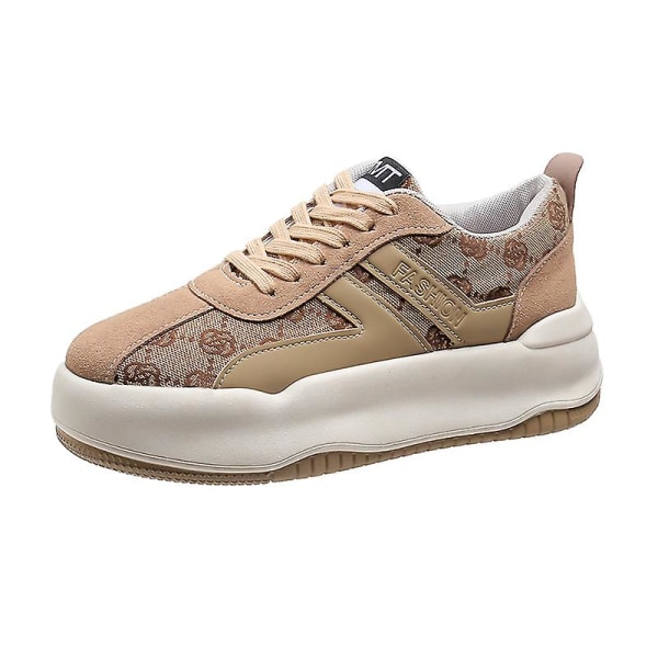 Dam Sneakers Andas löparskor Mode Sportskor Yj811 Khaki 37