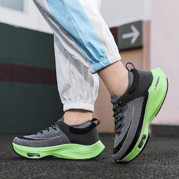 Herr Dam Sneakers Andas löparskor Mode Sportskor Yj2035 BlackGreen 41