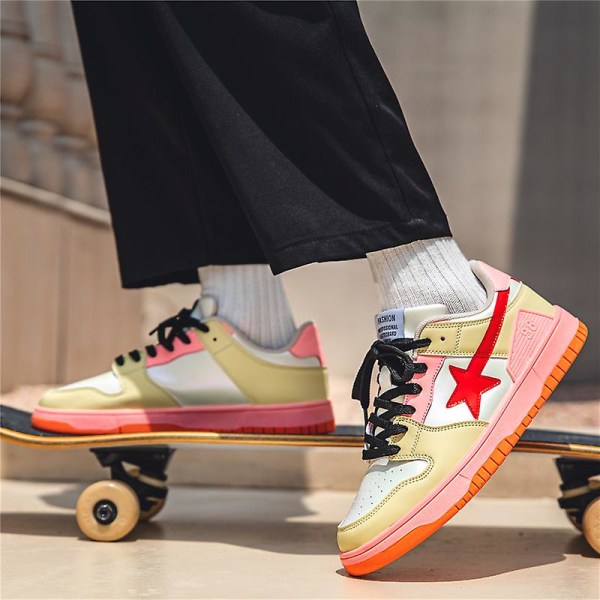 Herr Sneakers Andas Dam Skateboarding Skor Löparskor Lz168 Pink 40