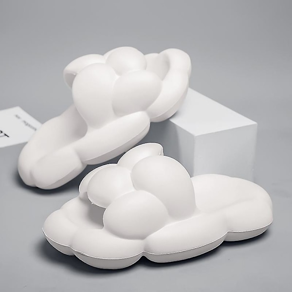 Strandtofflor för män Modesandaler Utomhus Halkfria inomhusskor 3B5024 White 40-41