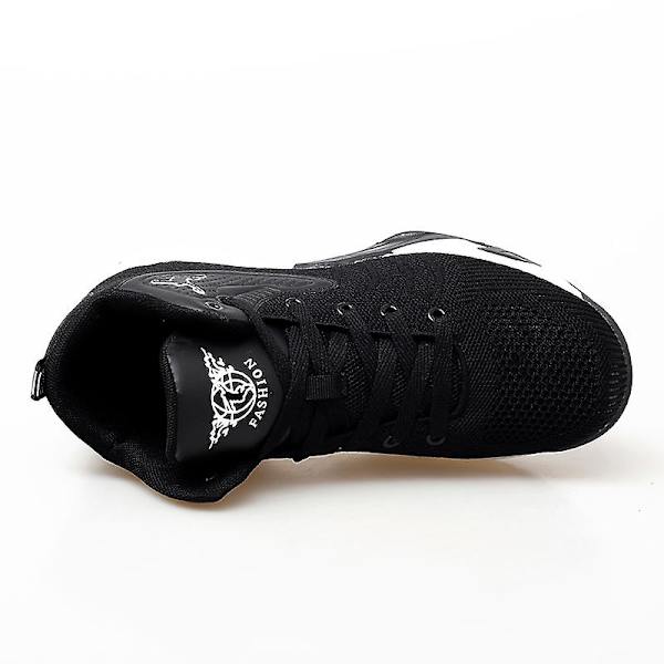 Basketskor för män Lättviktssneakers som andas löptennisskor 3D9109 BlackWhite 36