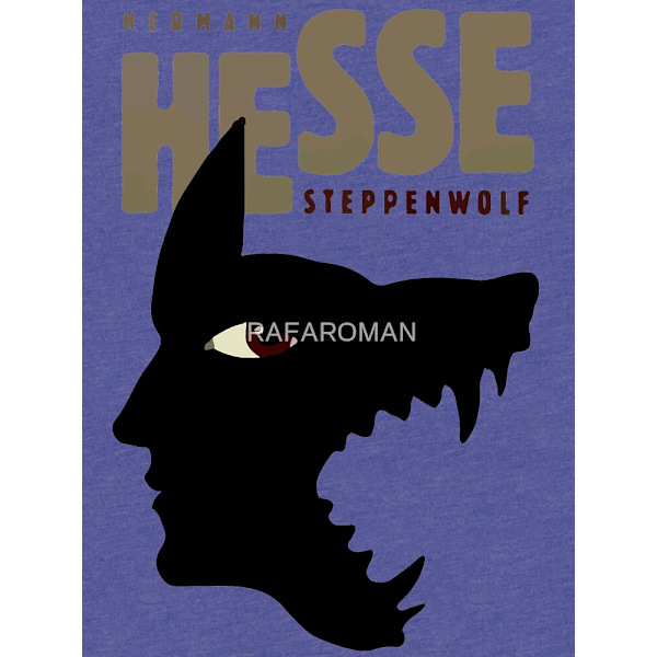 Hermann Hesse Tri-blend T-shirt Royal L_Front