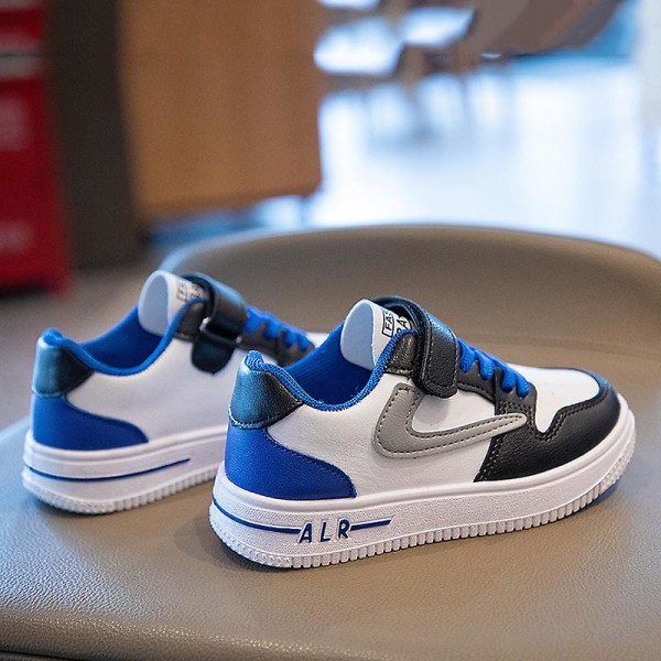 Boys Sneakers Andas Flickor Skateboarding Skor Löparskor 3D823 Blue 32