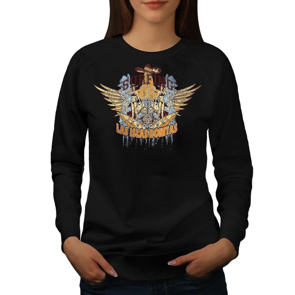 Las Islas Bonitas Dam Blacksweatshirt | Wellcoda XL