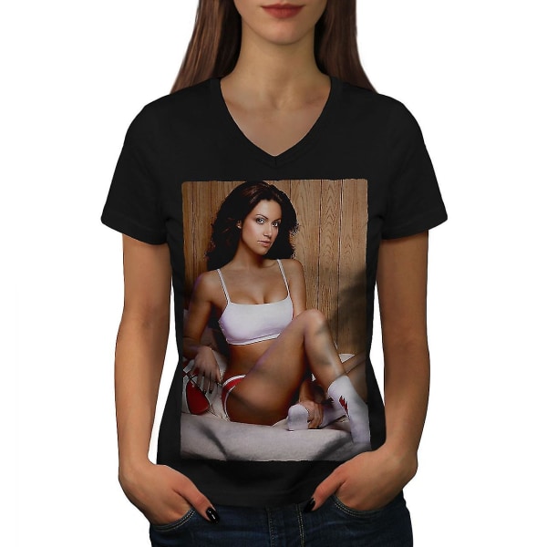 Sport Hot Model Girl Women T-shirt L