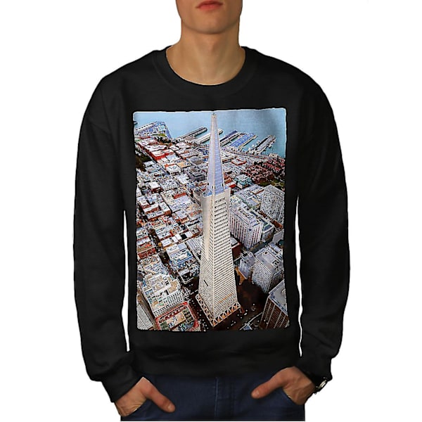 Ocean Building Mode Män Blacksweatshirt 3XL