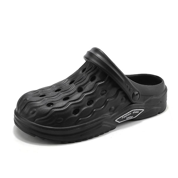 Strandtofflor för män Modesandaler Utomhus Halkfria inomhusskor 3Bs2109 Black 39