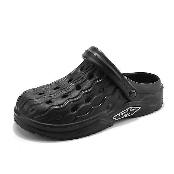Strandtofflor för män Modesandaler Utomhus Halkfria inomhusskor 3Bs2109 Black 41
