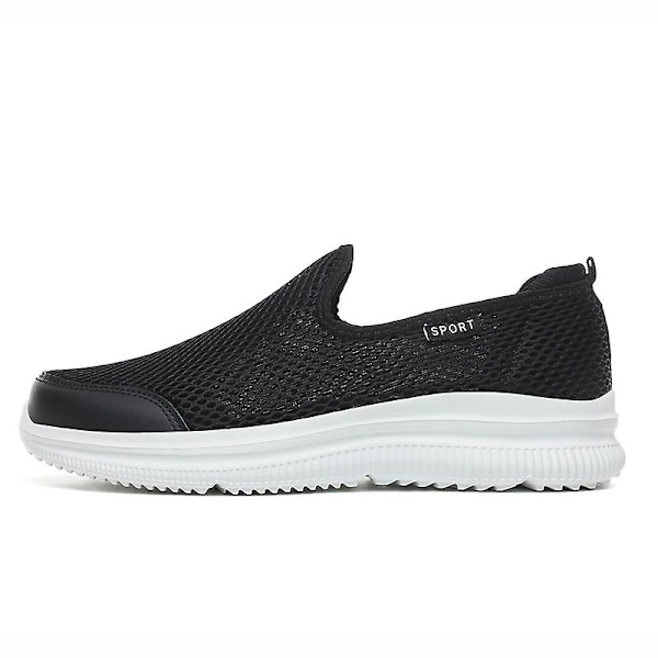 Herr Loafers Lätt att gå Andas sommar Bekväma casual Herr Sneakers 2Ga209 BlackWhite 49