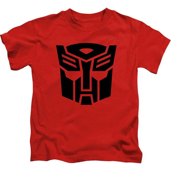 Ungdom Röd Autobot Logo Transformers Skjorta L
