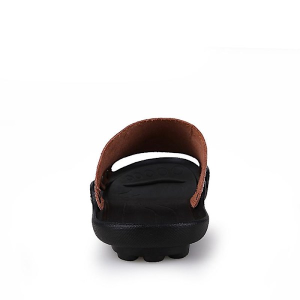 Herrtofflor Halkfria sandaler Mode strandskor för kvinnor q7 Brown 41