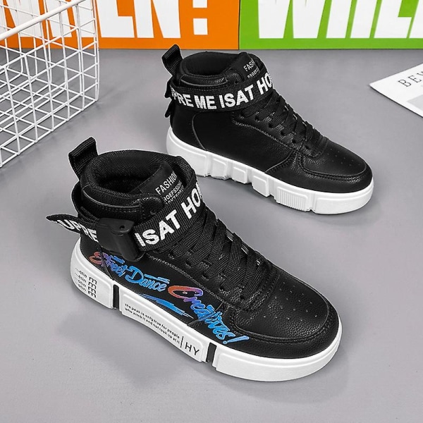 Sneakers för barn Andas Pojkar Flickor Skateboard Skor Löparskor 2Ln8895 Black 37