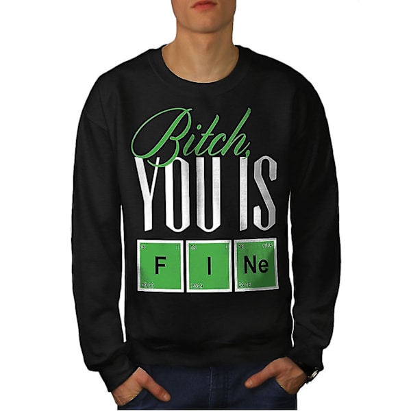 Fine Chemistry Geek Men Blacksweatshirt L