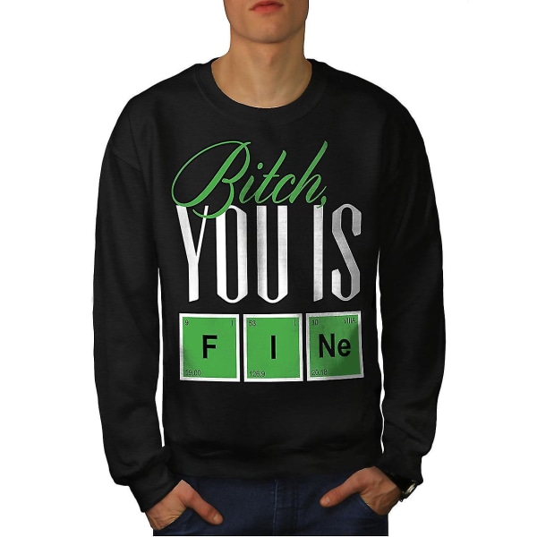 Fine Chemistry Geek Men Blacksweatshirt XL