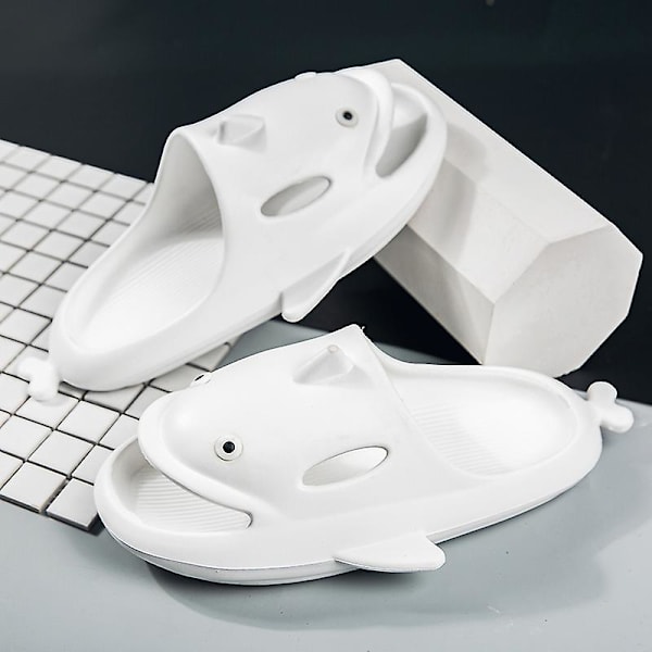 Män Kvinnor Strandtofflor Mode Sandaler Utomhus Halkfria inomhusskor 5001 White 40-41