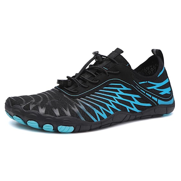Vattenskor för män Snabbtorkande Sport Aqua Skor 3Ba8305 BlackBlue 43