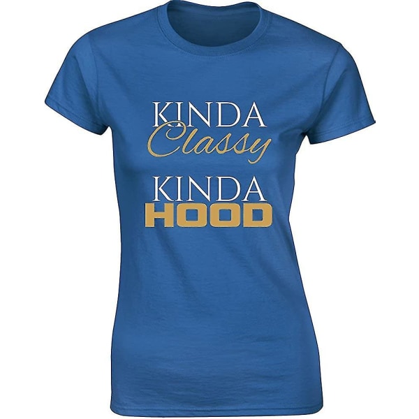 Brand88 - Kinda Classy Kinda Hood, T-shirt med printed för damer