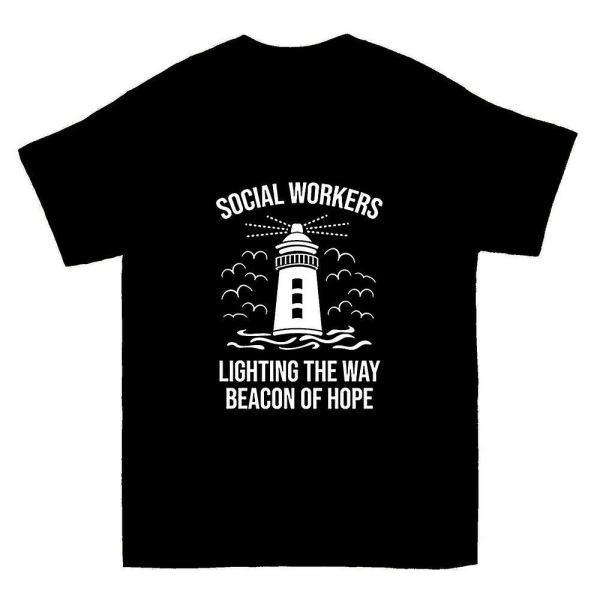 T-tröja för socialarbetare skolar uppskattning Lighthouse Beacon of Hope L