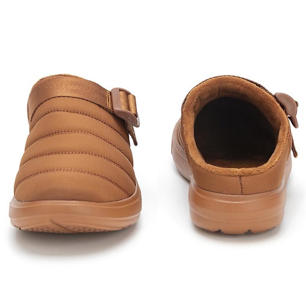 Herr bomullstofflor Varma vinterhalkfria skor Hk999 Brown 44