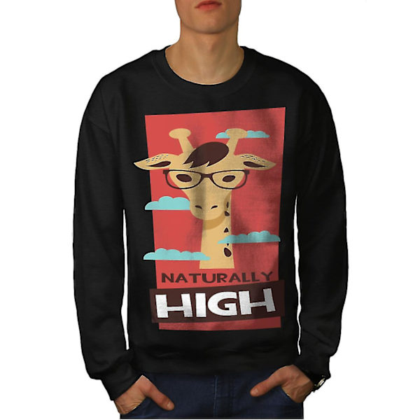 I Am Naturally High Men Blacksweatshirt XL