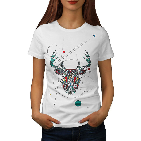 Snygg Deer Beast T-shirt för kvinnor L