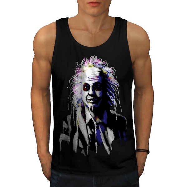 Man Head Go Crazy Men Blacktank Top XL