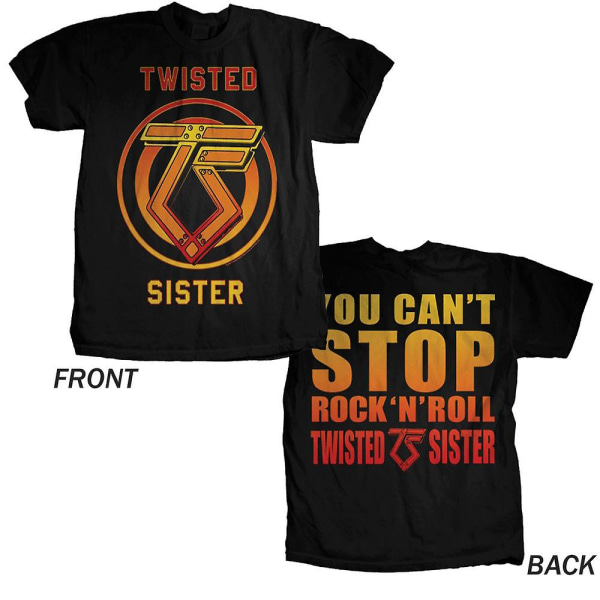 Twisted Sister You Cant Stop Rock and Roll T-shirt L