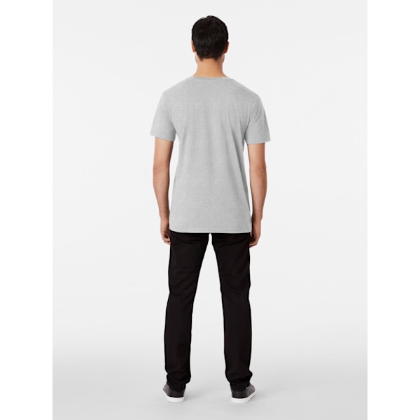 Söt och leende trädgårdsmästarflicka med kaktus och små växter kawaii Premium T-shirt Heather Grey XL_Front