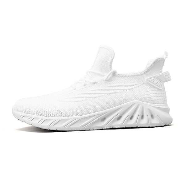 Sneakers för män Löpartennisskor Lättviktsventilerande Sport Athletic 3Cc121 White 41