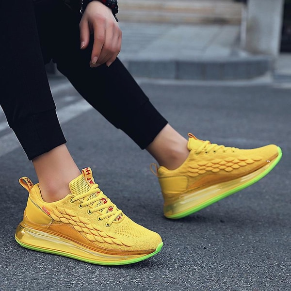 Herrsneakers Air Sports löparskor 2C6857 Yellow 46