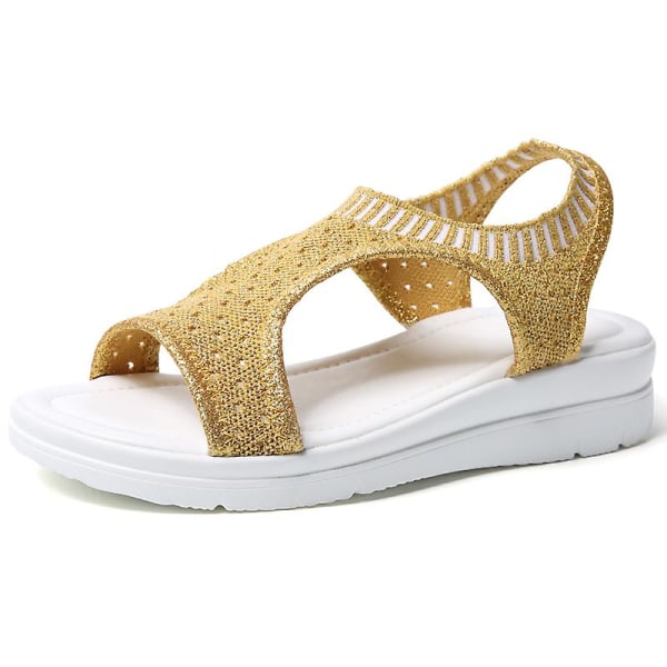 Damsandaler Casual Andas strandskor 808 Yellow 41