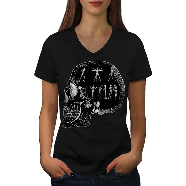 Party Skelett Cool T-shirt för kvinnor XL