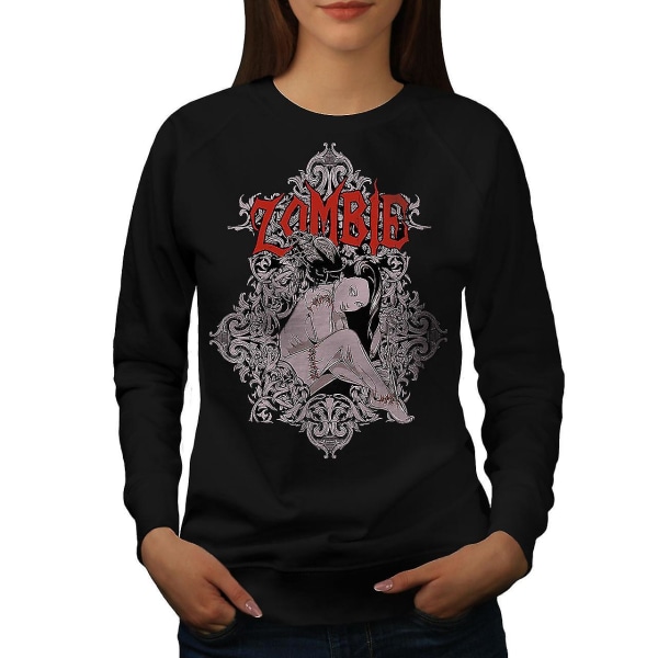 Girl Rock Metal Zombie Sweatshirt för kvinnor XXL