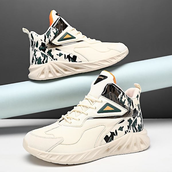 Basketskor för män Mode Dam Sneakers Andas Sportskor 3Ad81 Beige 41