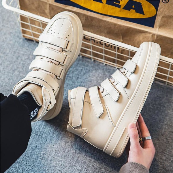 Herrsneakers Andas Dam Skateboarding Skor Löparskor K021 Beige 44