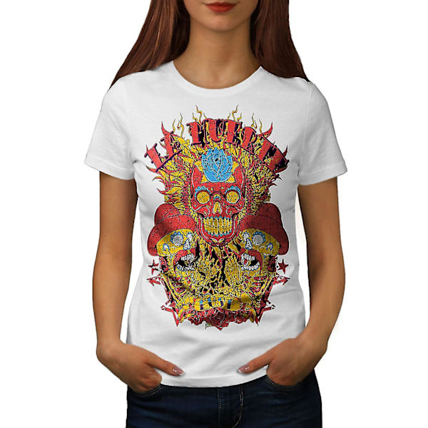 Day Of Dead Muerte Whitet-shirt för kvinnor XXL