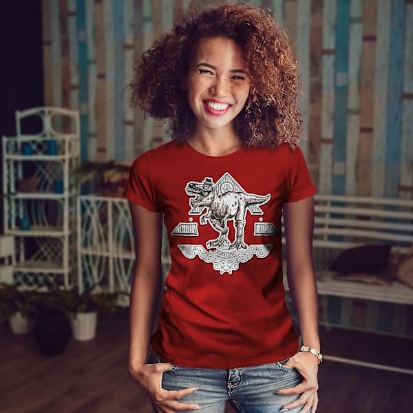 Dinosaur Beast T-shirt för kvinnor M