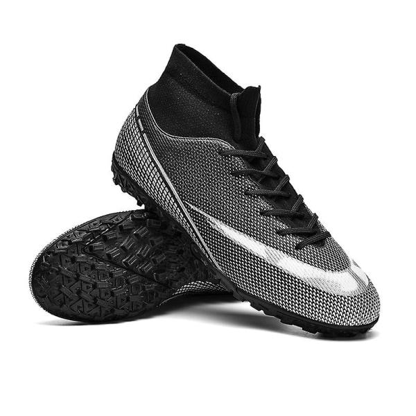 Fotbollsskor för män Halkfria fotbollsskor Klossar Gräs Fotbollssneakers 3AR2313 Black 46