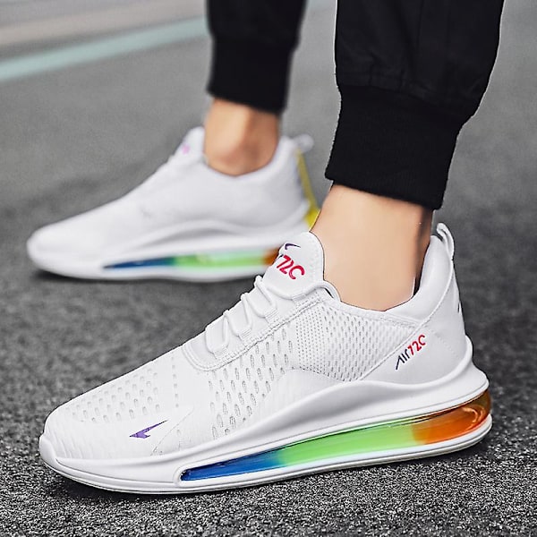 Air Sports löparskor för herr Anti-halks sneakers 1Gf12 White 40