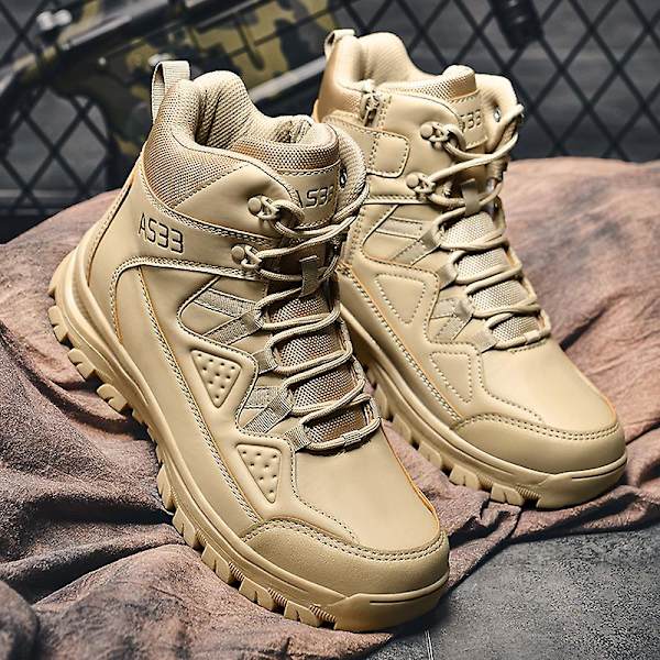 Herr Military Boot Combat Herr Boots Tacticalhane Shoes Work Safety Shoes Yj703 Khaki 40